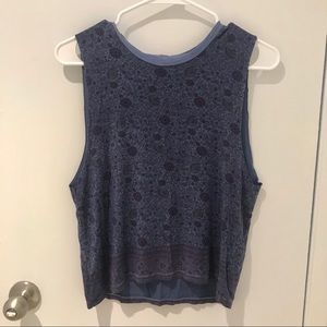 American Eagle Soft & Sexy Floral Muscle Tank